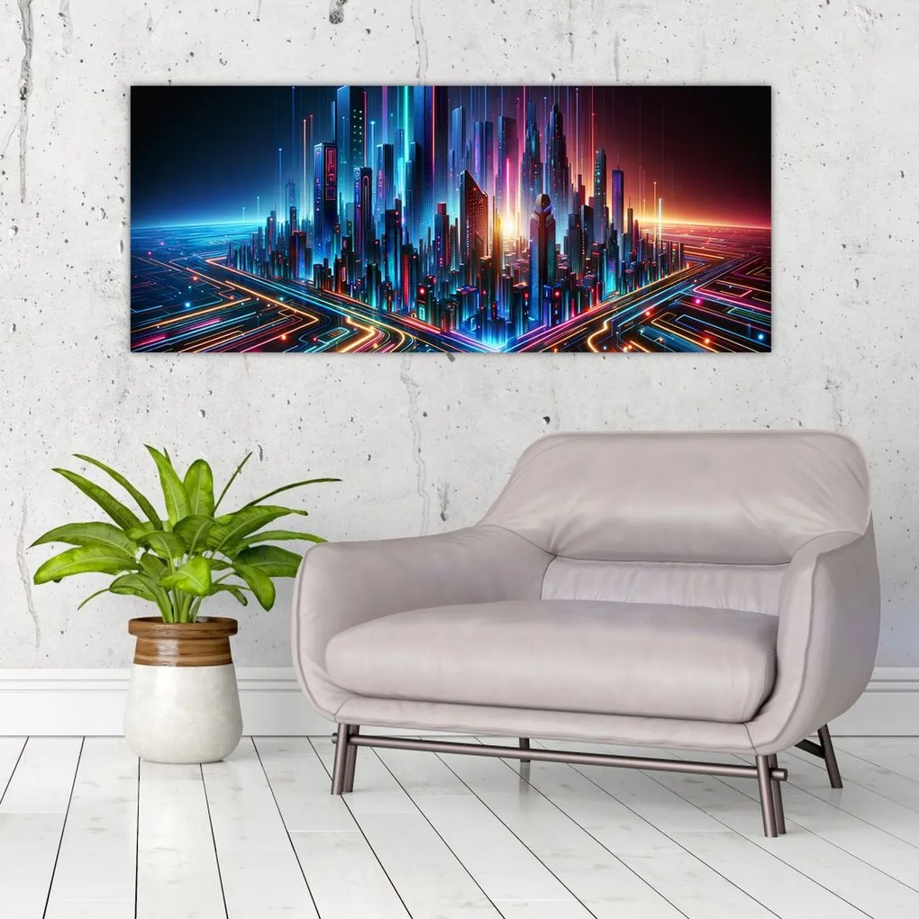 Kép - A jövő városa (120x50 cm)