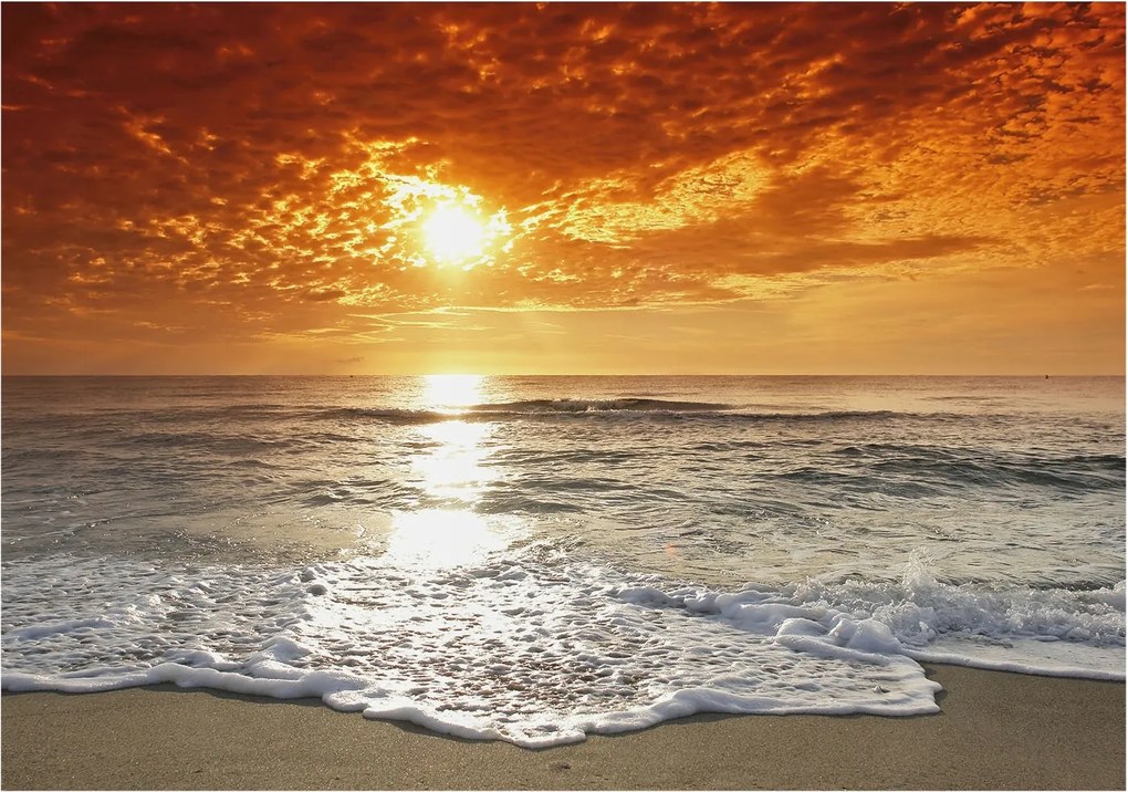 Flizelin tapéta fali flizelin prémium óceán hullámok 312x219