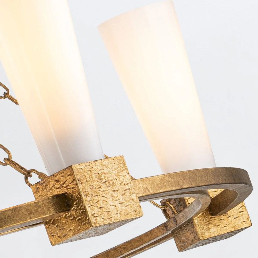 Elstead lighting klasszikus csillár kristy opál arany elskristy5-dg-opal
