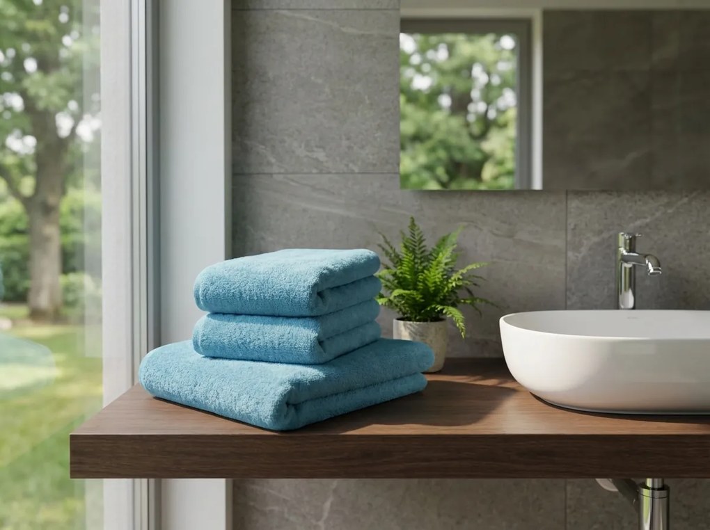 Törölköző NORIELLE 50x90 cm világoskék, 100% pamut