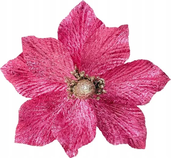 Rózsaszín Magnólia Karácsonyfára Fuksziaszínű magnólia karácsonyfadíszek Virágok Ünnepi díszek