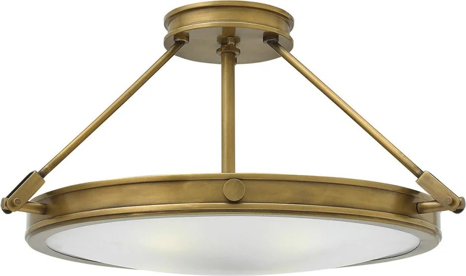 ELSTEAD HK-COLLIER-SF-M COLLIER Klasszikus Mennyezeti Lámpa Fehér, Sárgaréz E14 IP20
