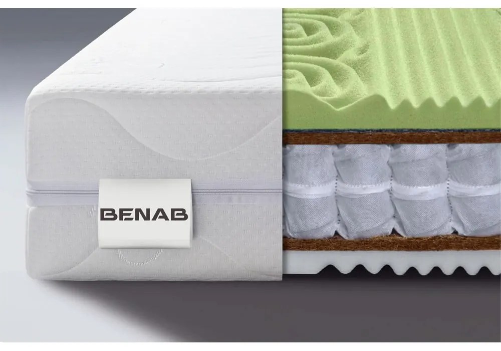 Kemény-közepes keménységű kétoldalas rugós matrac 90x200 cm Visco Sleep – BENAB