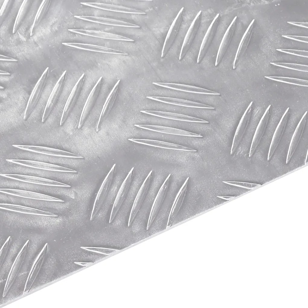 Rácsos lemezek 2 pcs Ezüst 90 x 40 cm Alumínium