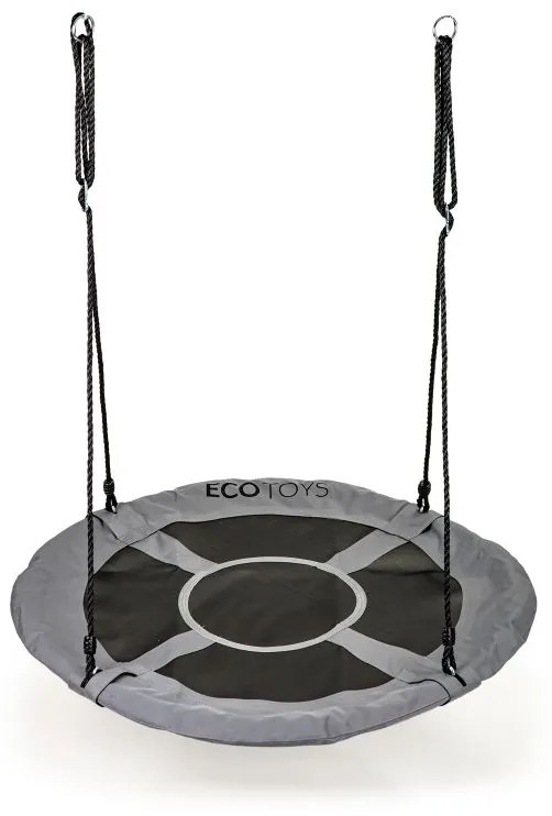 EcoToys Gólyafészek kerti hinta 100 cm - szürke