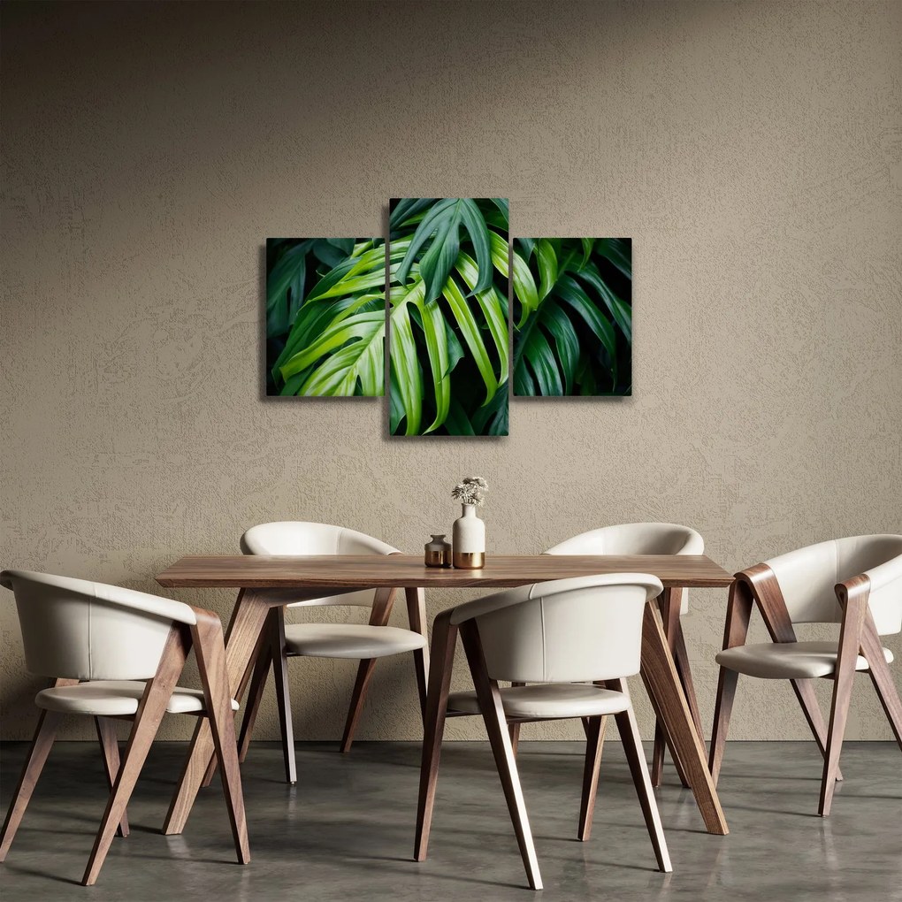 Kép - trópusi levelek (90x60 cm)