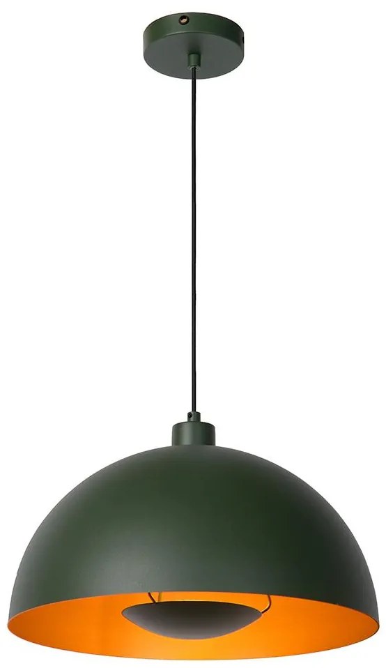 Lucide Lucide 45496/01/33 - Csillár zsinóron SIEMON 1xE27/40W/230V zöld LC3117