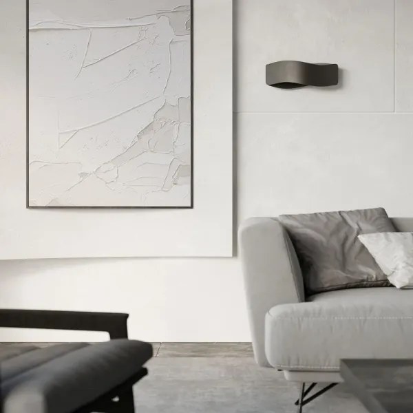 Sollux SL.1019 - Fali lámpa TILA 1xG9/40W/230V 30 cm fekete