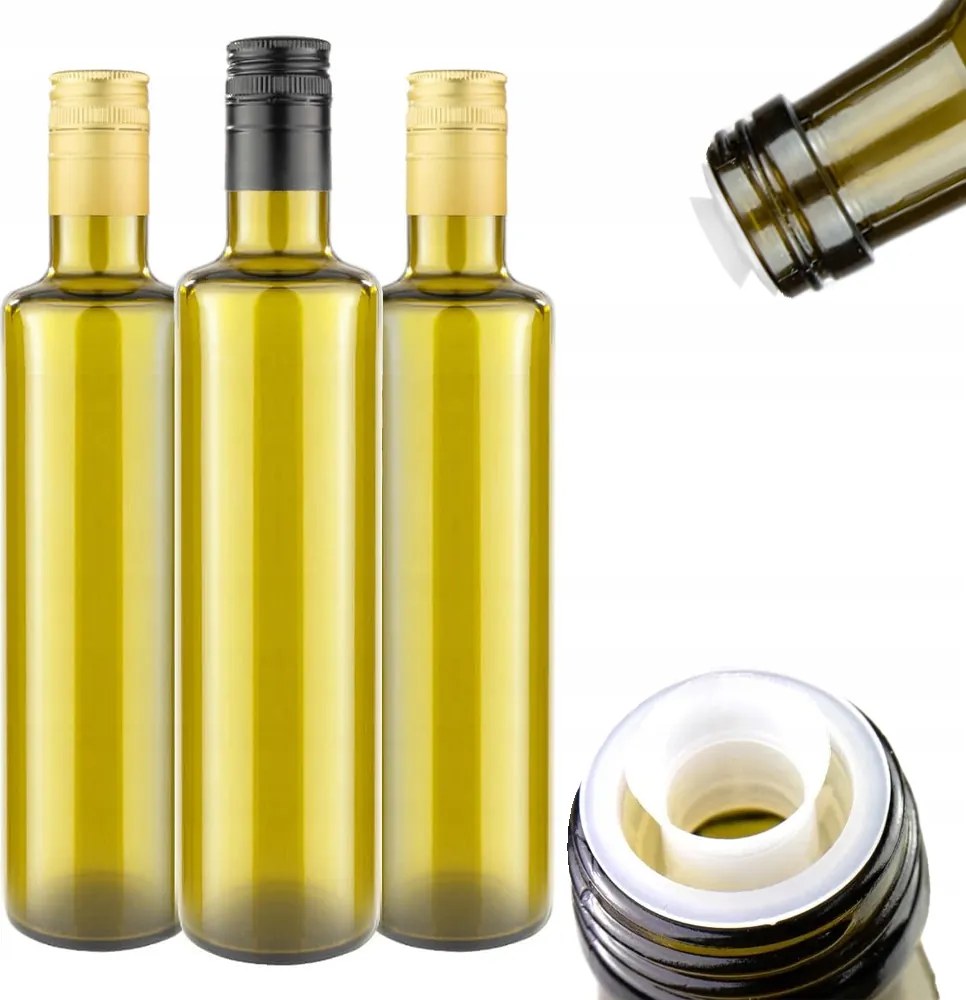 10x Dorica Olívaolaj palack 500ml olajhoz Adagolóval