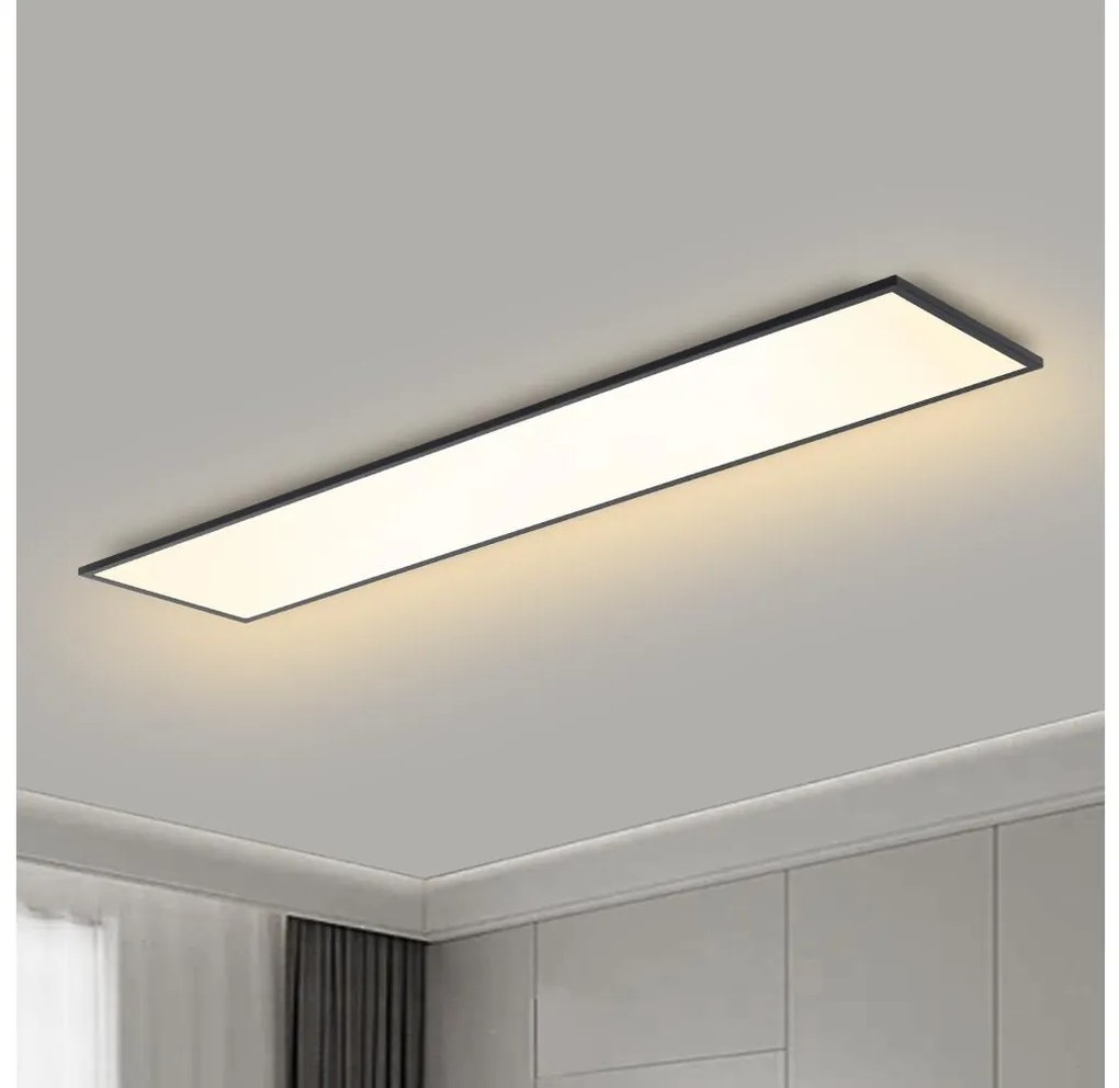 Brilagi - LED Dimmelhető lámpa SLIMFRAME LED/58W/230V 120x30 cm fekete + távirányító
