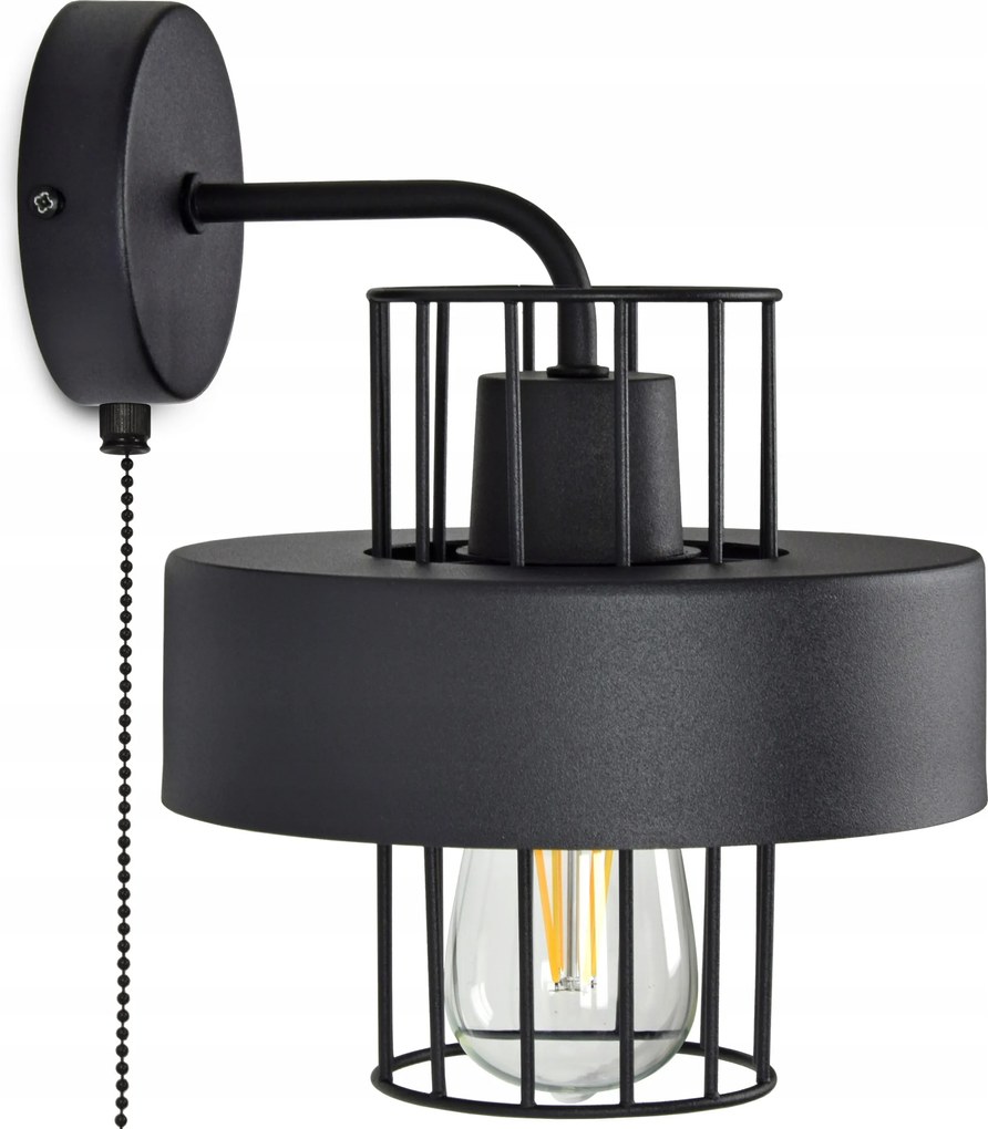 Fali lámpa Fekete Fehér kapcsolóval