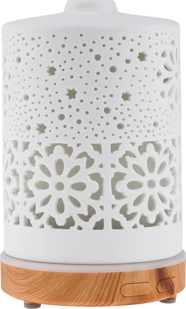 Aroma diffúzor/párásító, fehér/natúr, AMAYA
