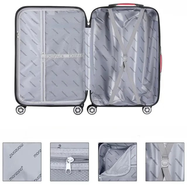 Deuba Cestovní bőrönd L 65x41x27 cm - fekete