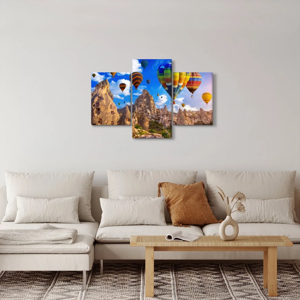 Kép - Hőlégballonok, Kappadókia, Törökország. (90x60 cm)