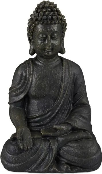 Mini ülő Buddha figura ajándék dekoráció 18 cm G74