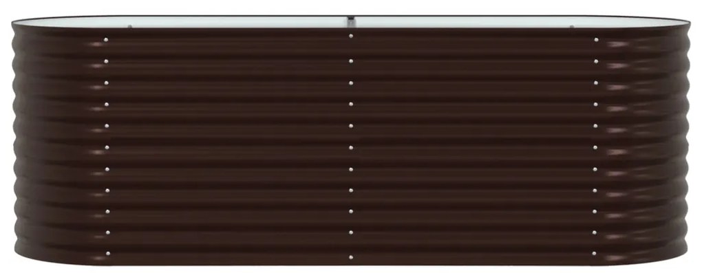 Kerti Emelt Ágy Barna 240x80x81 cm Horganyzott Acél