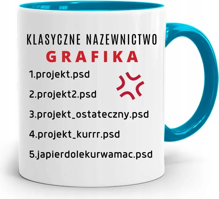 Kék Bögre Grafika Klasszikus Elnevezés fényképes nyomtatással
