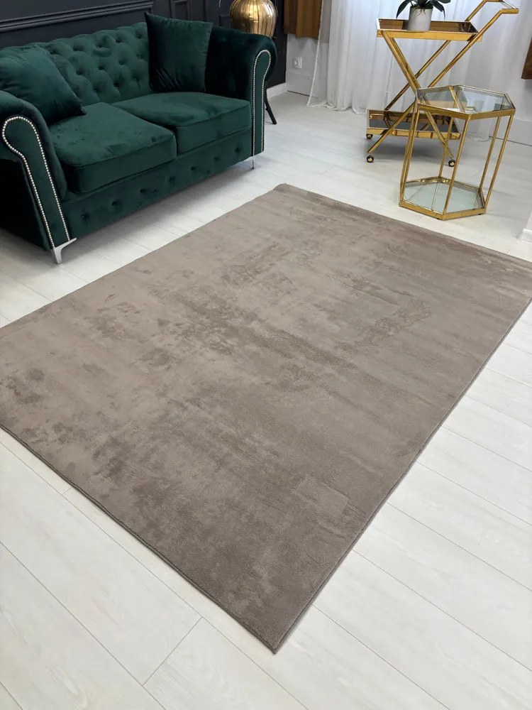 Elba barna shaggy szőnyeg 80x150 cm