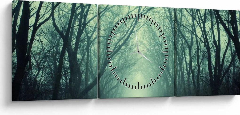 Kép - út a fasorban (órával) (90x30 cm)