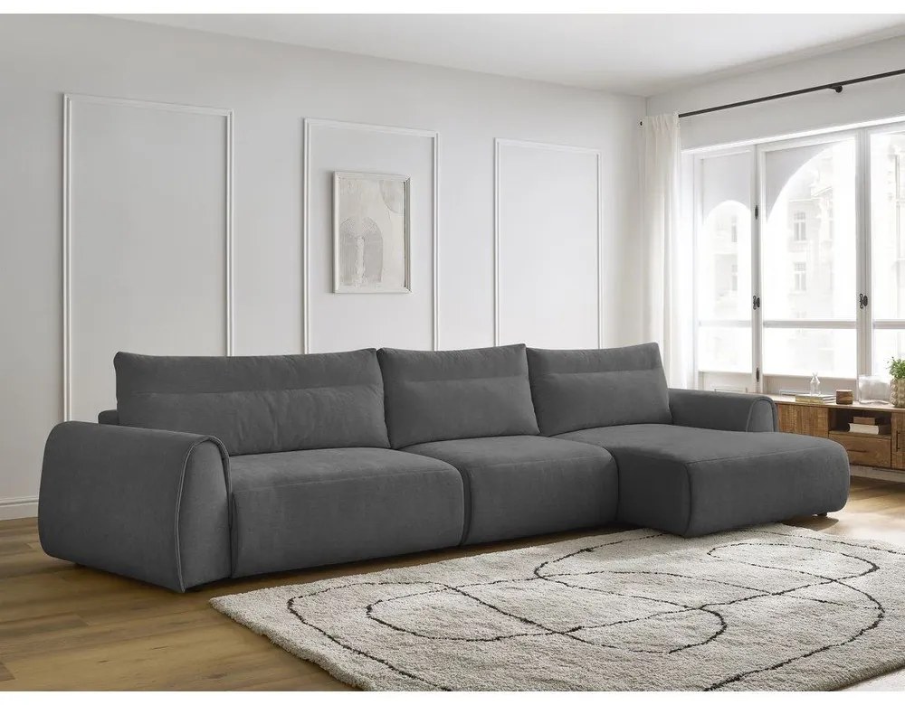 Szürke sarokkanapé Aden – Bobochic Paris
