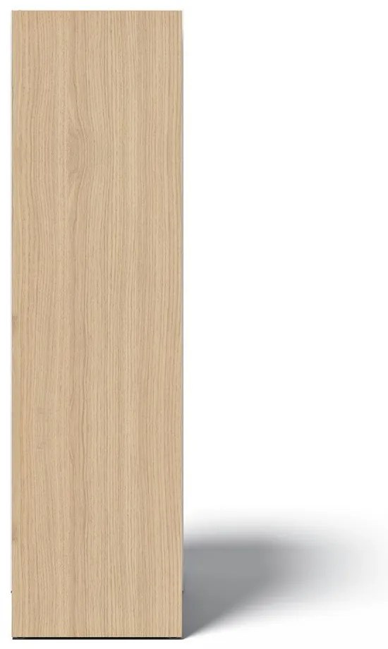 Fehér könyvespolc tölgyfa dekorral 40x114 cm Ella - TemaHome