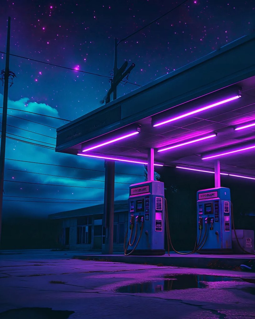 Poszter 40x50cm A neon éjszaka ereje