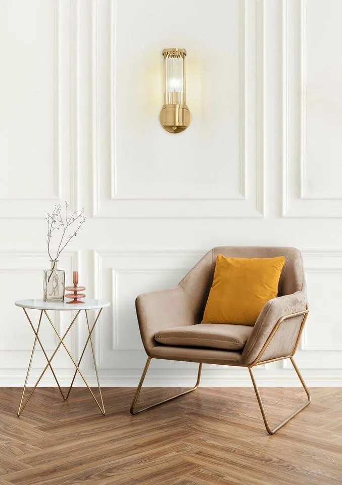 KING HOME MSE010400192 PILAR Kristály Fali Lámpa Arany E14 IP20