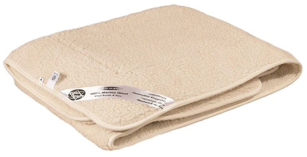 Ortho-Sleepy natúr mágneses gyapjú derékalj 480 g/m² / 90x200 cm