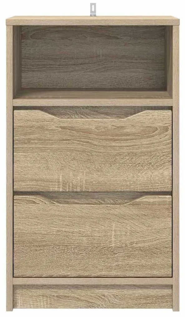 vidaXL Éjjeliszekrények 2 pcs Sonoma tölgy 40 x 30 x 467 cm Faanyag