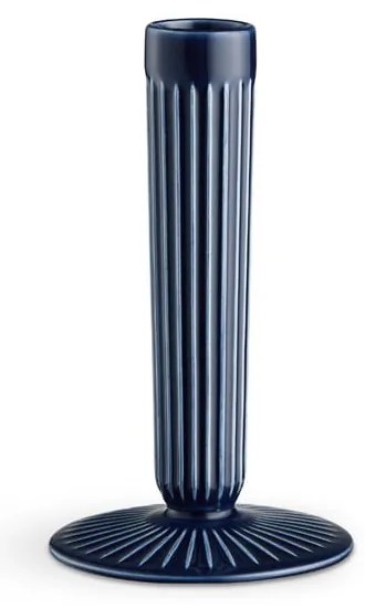 Hammershoi sötétkék agyagkerámia gyertyatartó, magasság 16 cm - Kähler Design