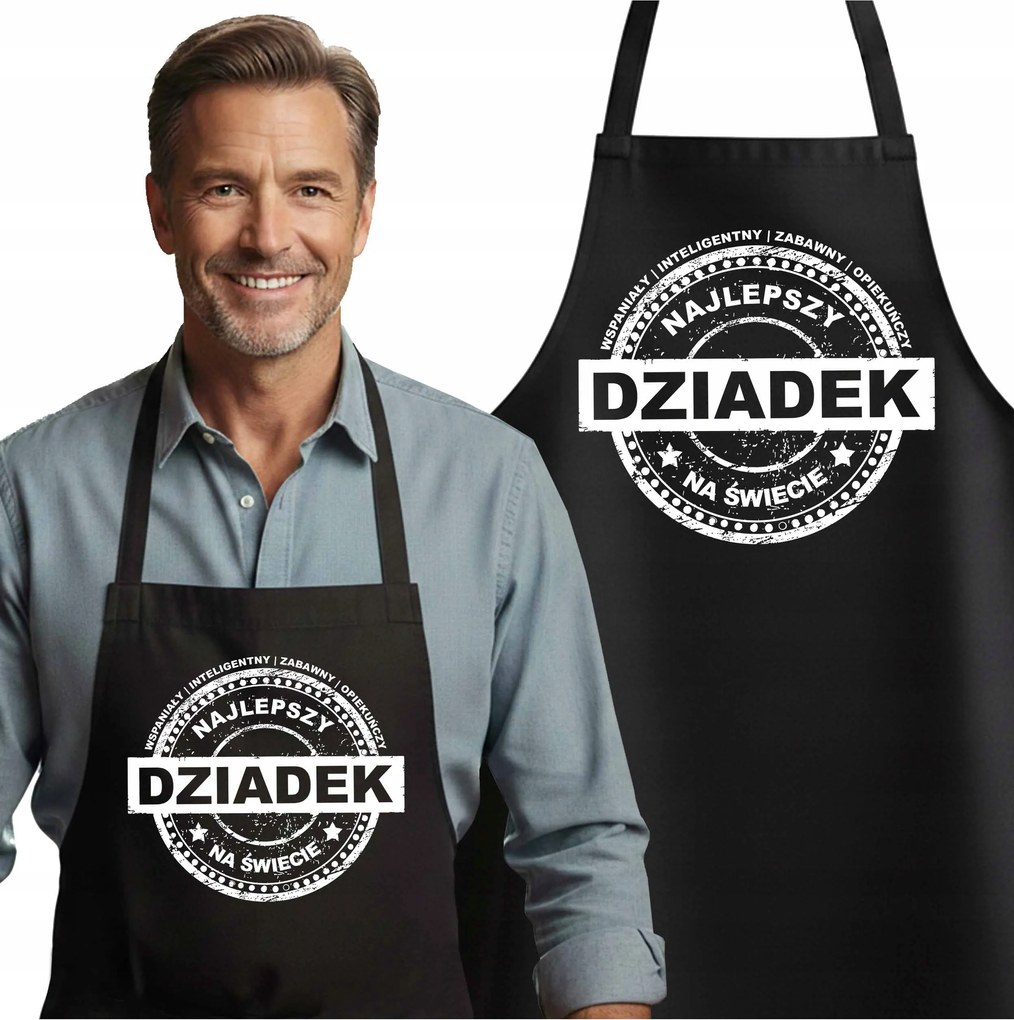 Kötény nagypapának konyhai ajándék Nagypapa napja Vicces nyomott mintás