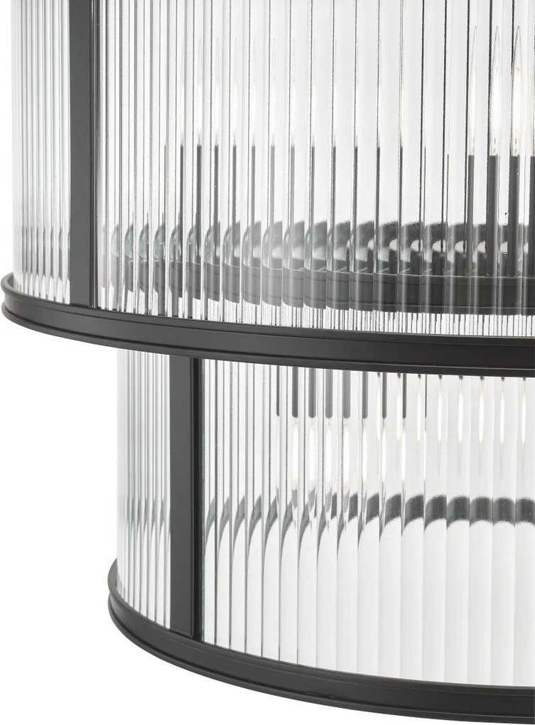 Dar Lighting glamour modern függeszték bianka matt fekete darbia0622