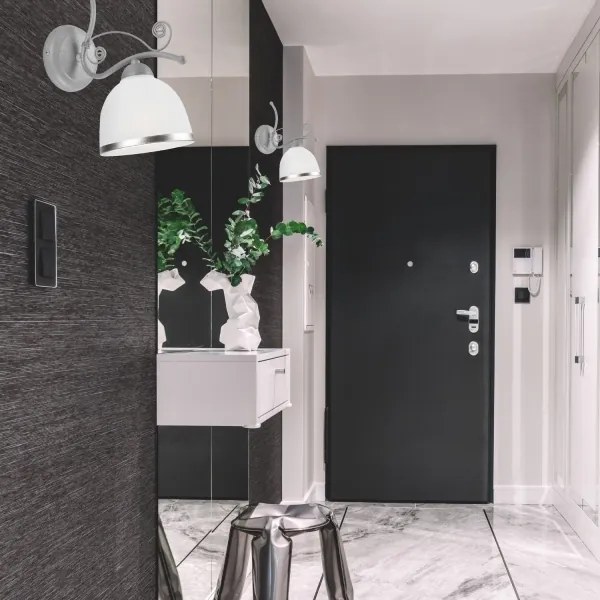 Fali lámpa RETRO II 1xE27/60W/230V ezüst