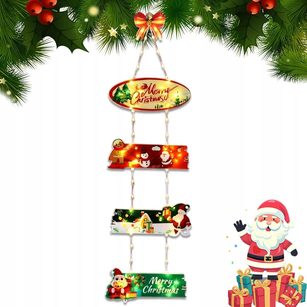 Led-es Karácsonyfa Lámpák LED-es karácsonyi lámpák időzítővel az ablakokhoz időzítővel