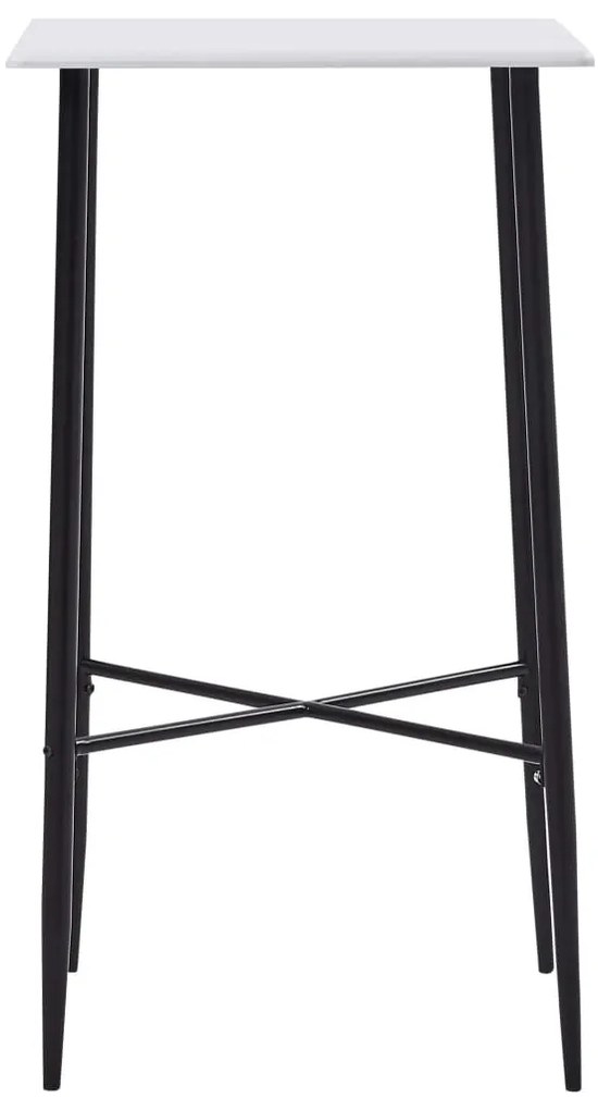Fehér MDF bárasztal 60 x 60 x 111 cm