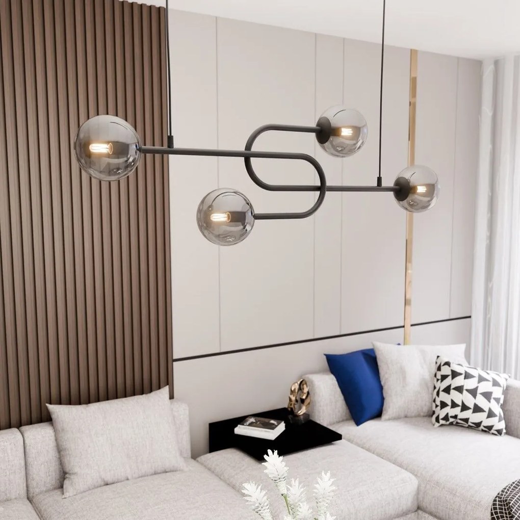 Emibig modern függeszték atria fekete grafit emi1384/4