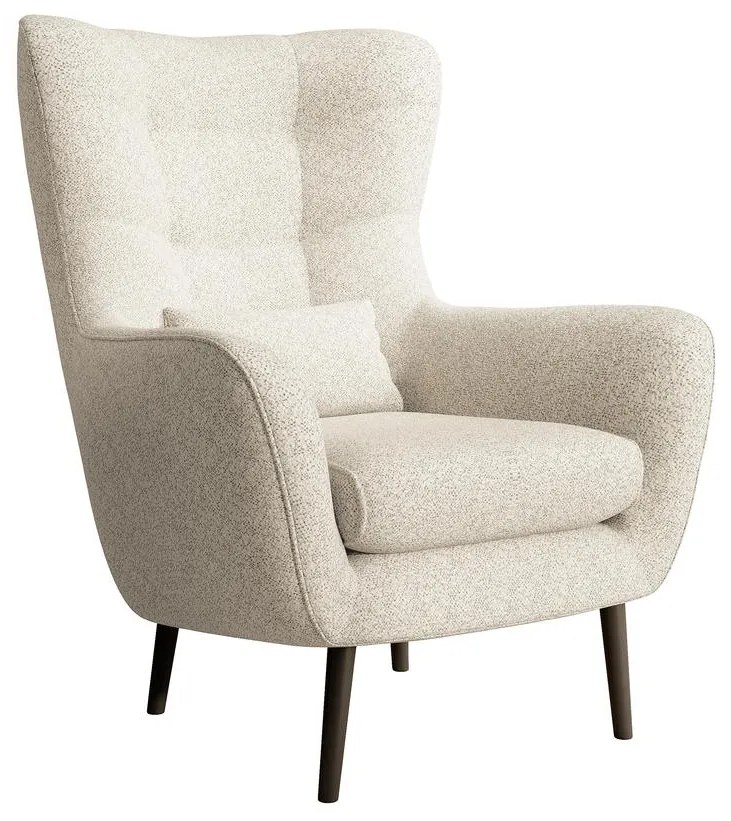 Fotel lábtartóval Veneza VZ2 (krém + fekete). 1099390