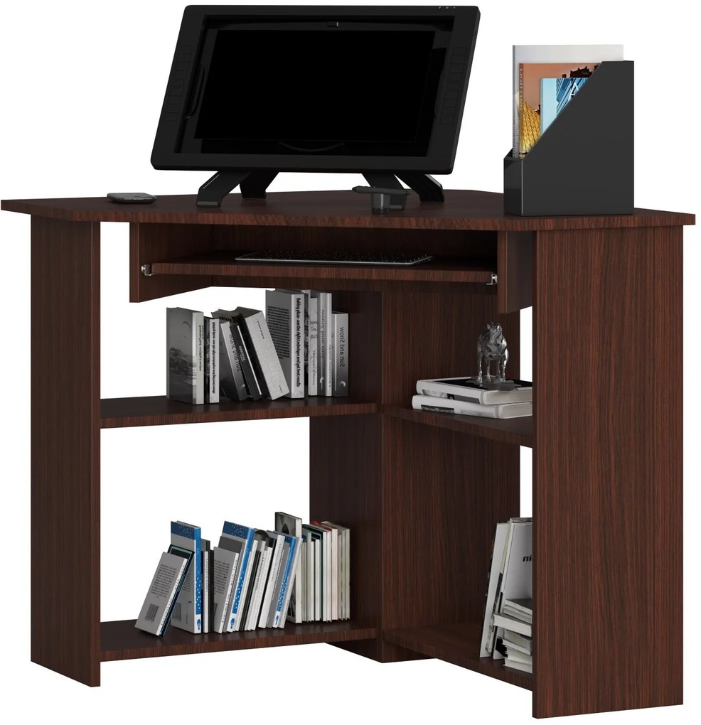 Sarok PC asztal Titus (wenge). Akció -16%. 1068780