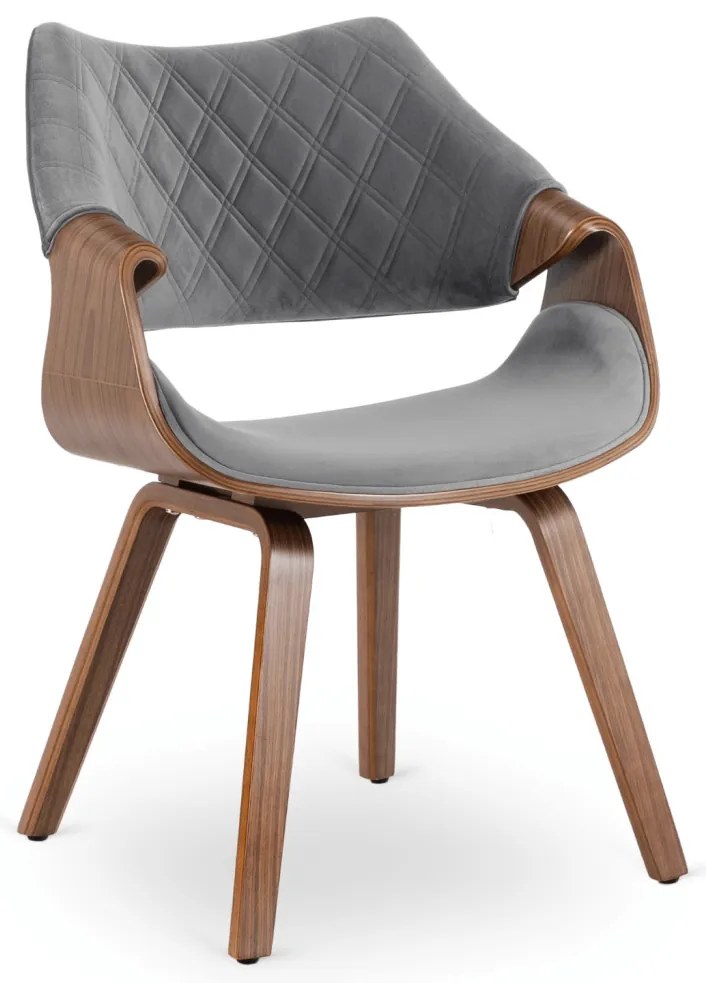 Szürke Bársony Étkezőszék. LUISE