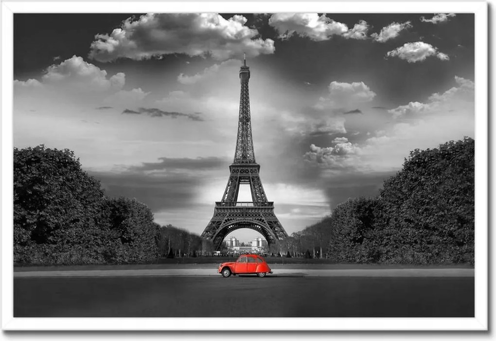 Poszterek keretben 60x40 Eiffel-torony Franciaország