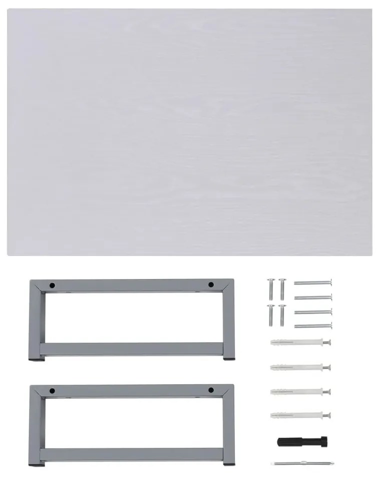 2-részes fehér kerámia fürdőszobai bútorszett