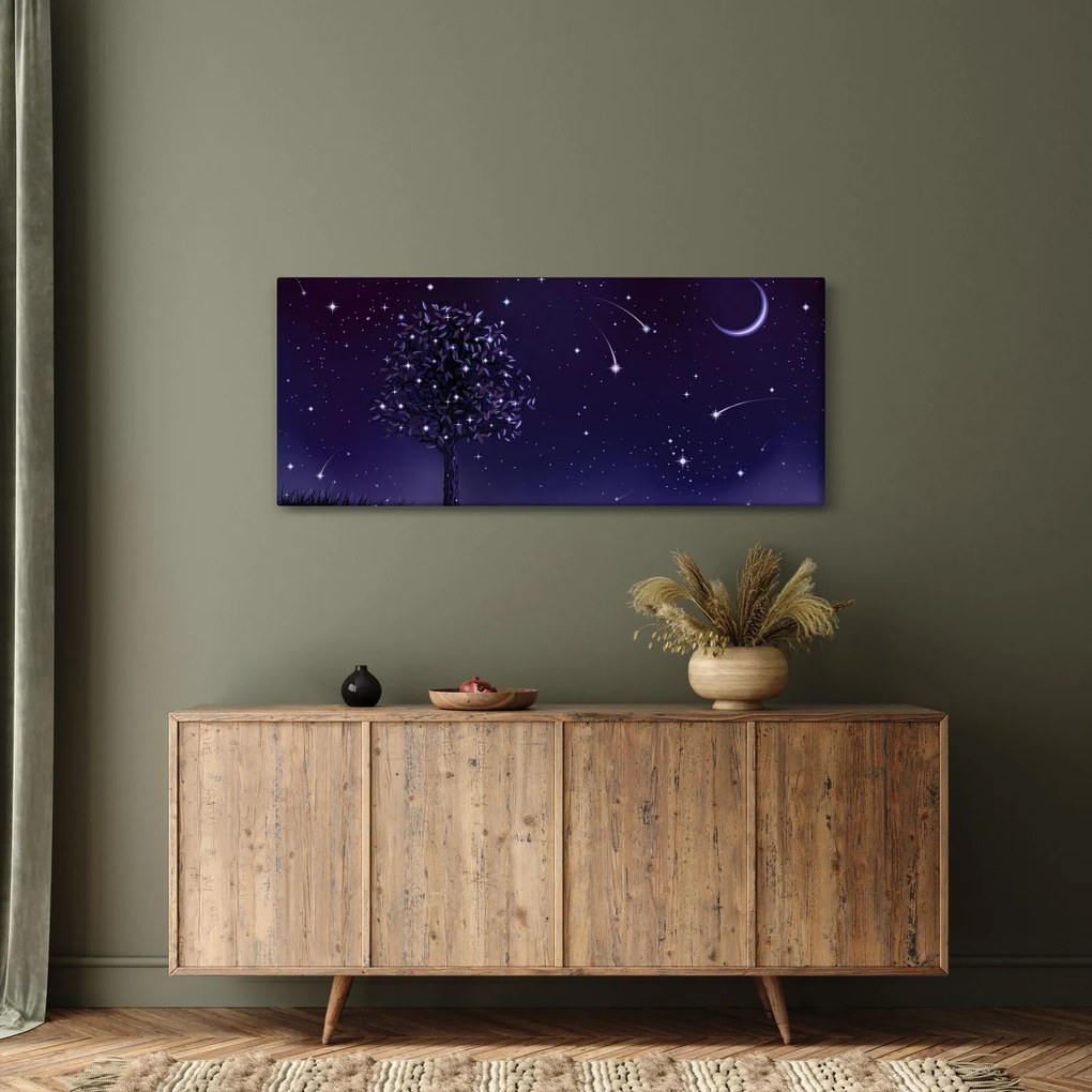 Kép - Illusztrációban fogott éj (120x50 cm)