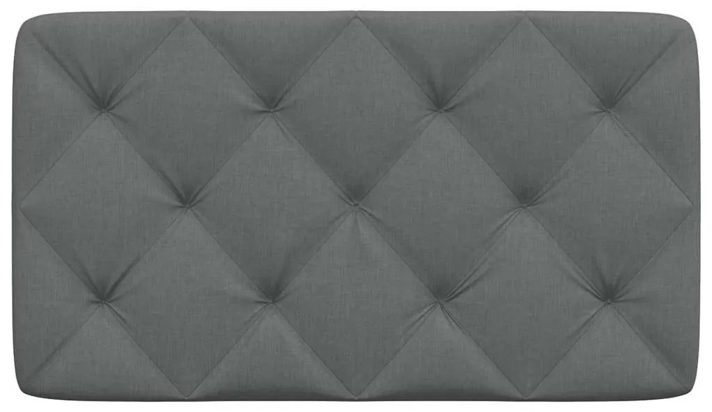 sötétszürke szövet fejtámla párna 90 cm