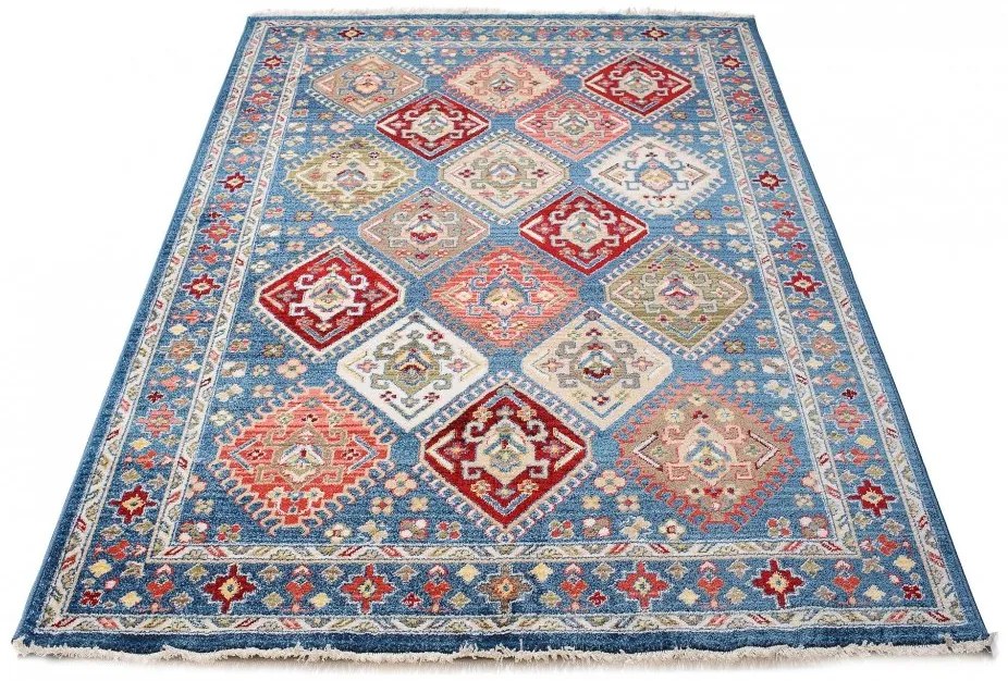 Designer vintage szőnyeg kék színben Szélesség: 120 cm | Hossz: 170 cm