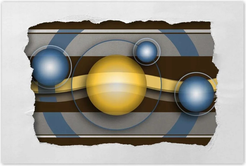 Poszterek 90x60 Divatos gömbök Absztrakt