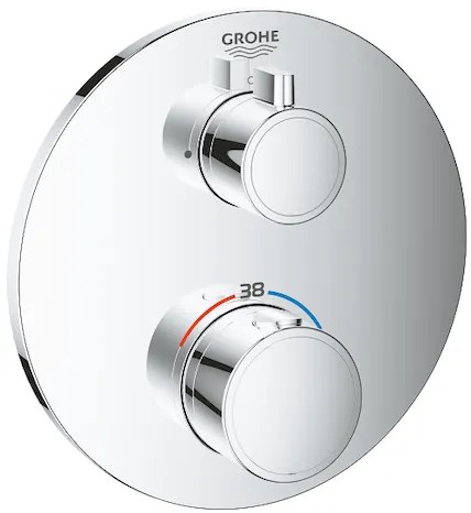 Grohe Grohtherm zuhany csaptelep vakolat alatti rész nélkül króm 24075000 G24075000