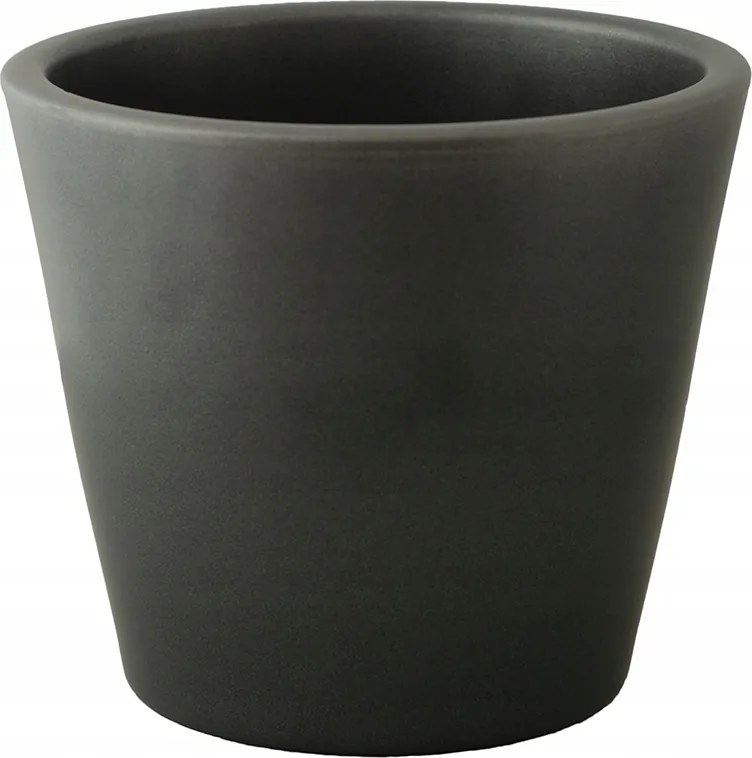 Virágtartó Sofia kerámia fekete matt átm. 21cm
