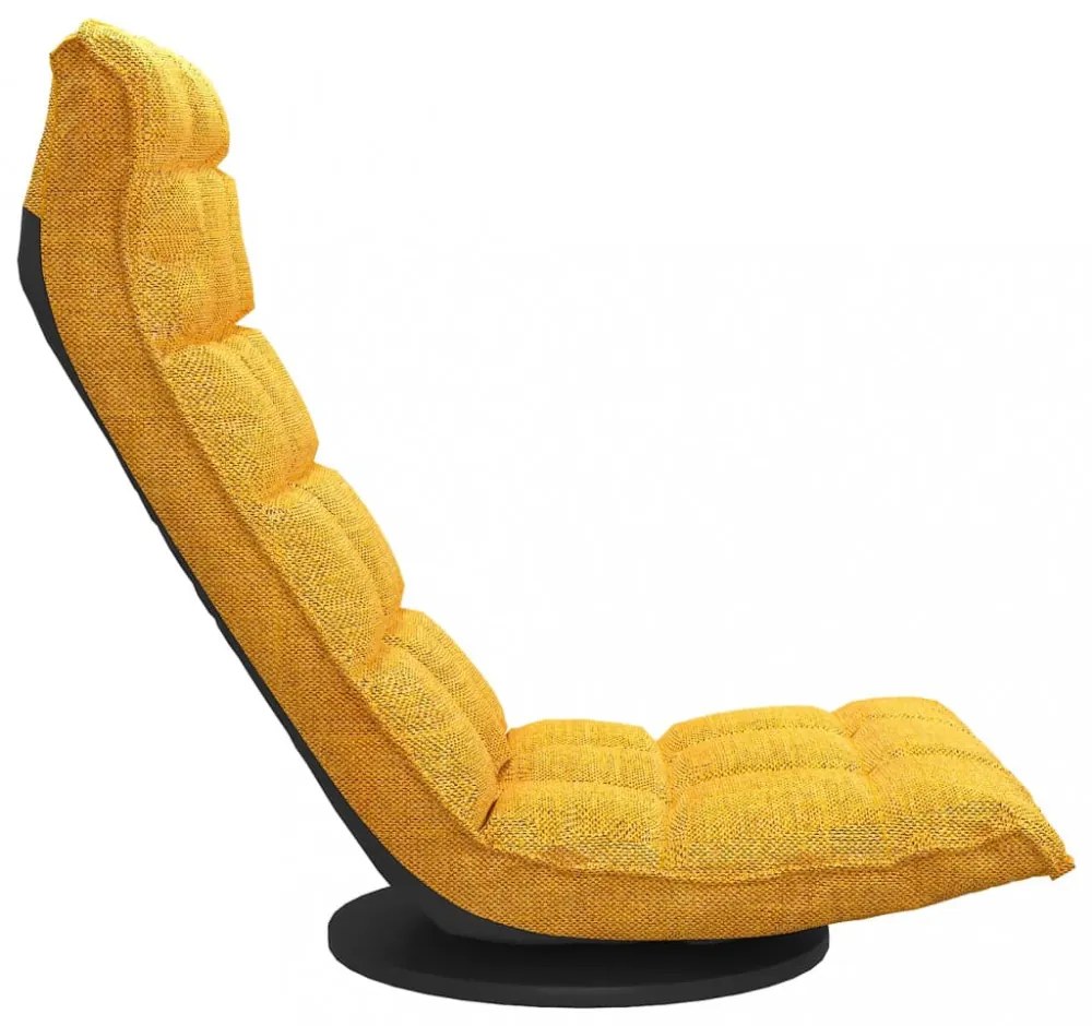 mustársárga szövet forgó matracszék