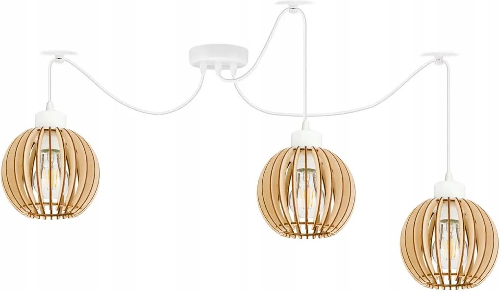 Függő mennyezeti lámpa Zwis Loft lámpabúra 3xE27 Pók