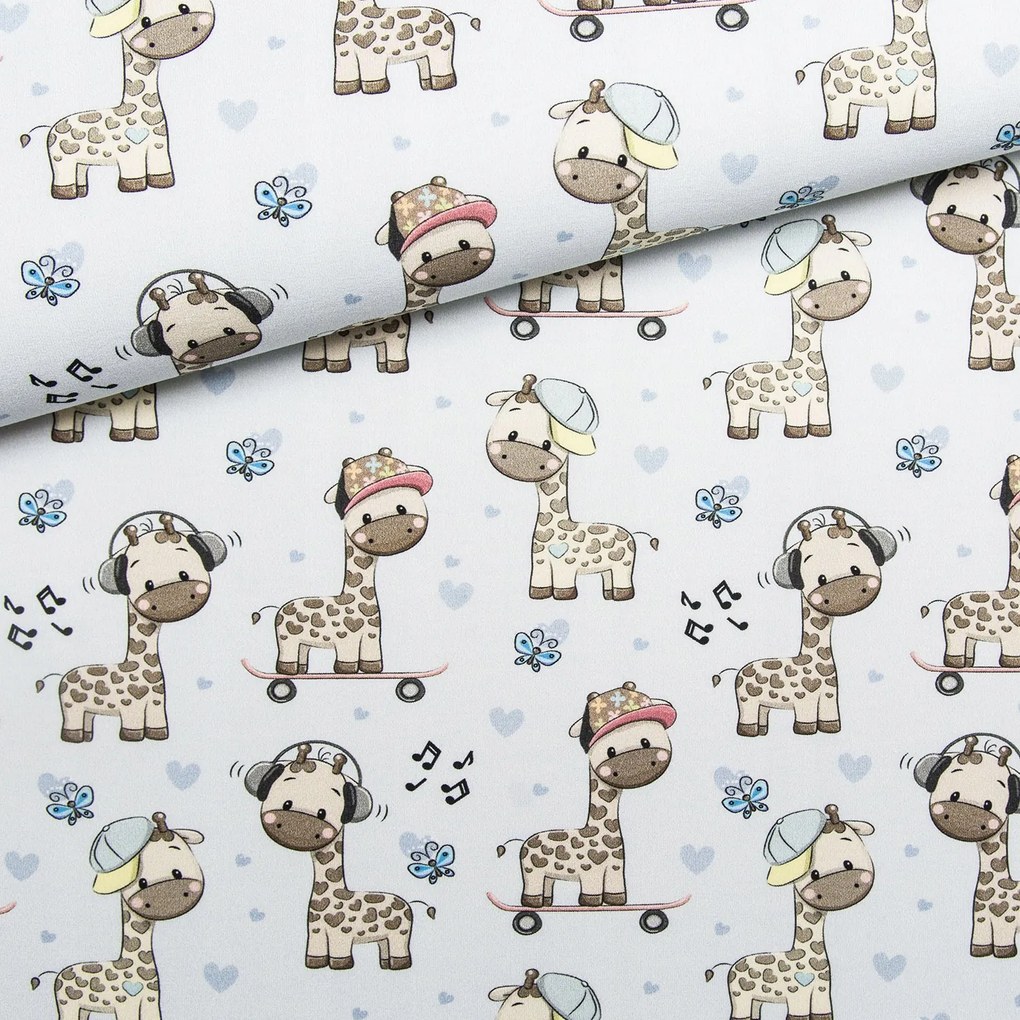 Függöny anyaga Cukiságok: Zsiráfok